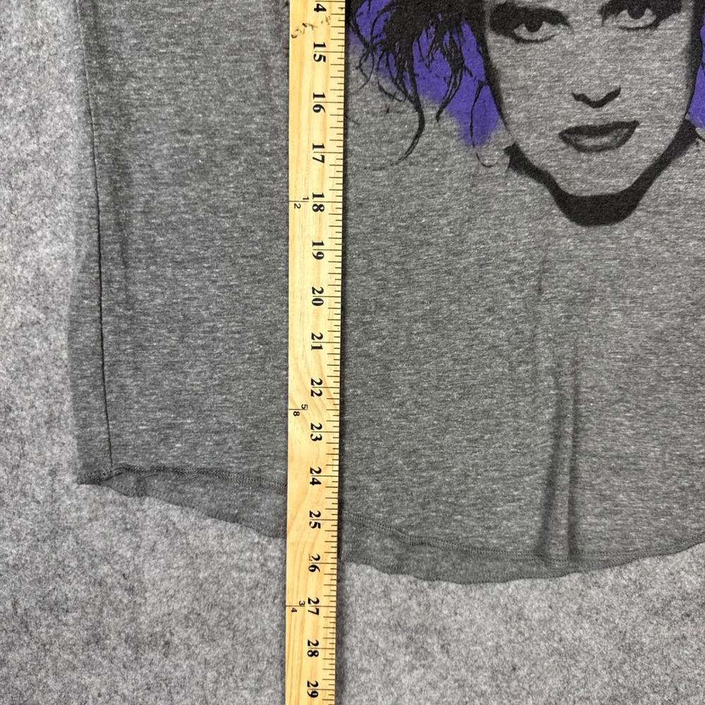 The Cure US Tour 2023 Robert Smith Raglan Baseball Tee Mens Medium Gray Black - Picture 6 of 7